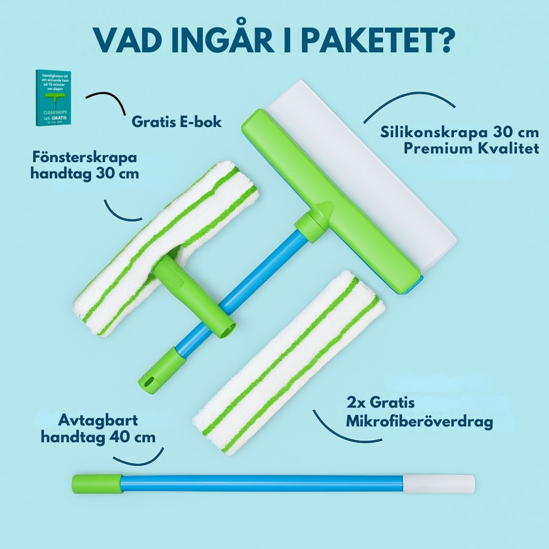 CLEARSWIPE KIT - Rent glas utan ränder eller spill