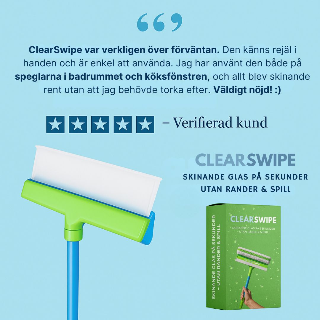 CLEARSWIPE KIT - Rent glas utan ränder eller spill